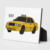 Abbildung des Cartoon Taxi Fotoplatte (Seite)