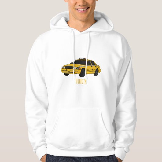 Abbildung des Cartoon Taxi Hoodie (Vorderseite)