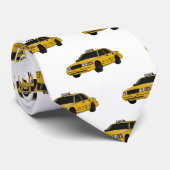 Abbildung des Cartoon Taxi Krawatte (Gerollt)