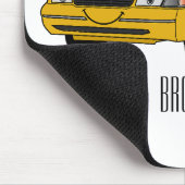 Abbildung des Cartoon Taxi Mousepad (Ecke)