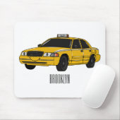 Abbildung des Cartoon Taxi Mousepad (Mit Mouse)