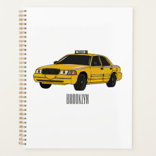 Abbildung des Cartoon Taxi Planer