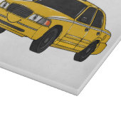 Abbildung des Cartoon Taxi Schneidebrett (Ecke)