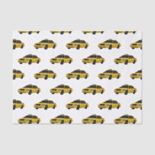 Abbildung des Cartoon Taxi Seidenpapier