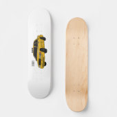 Abbildung des Cartoon Taxi Skateboard (Vorderseite)