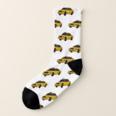 Abbildung des Cartoon Taxi Socken (Links - Außen)