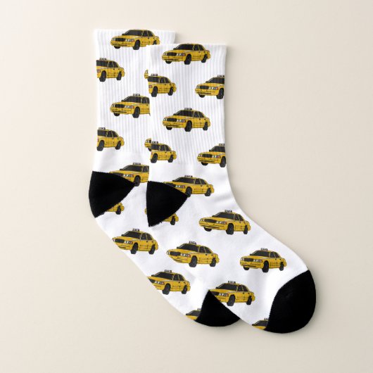Abbildung des Cartoon Taxi Socken (Paar)