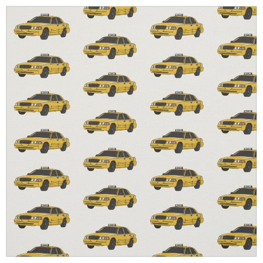 Abbildung des Cartoon Taxi Stoff (Muster)