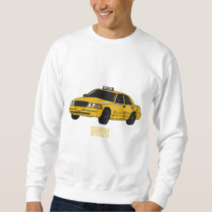 Abbildung des Cartoon Taxi Sweatshirt