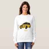 Abbildung des Cartoon Taxi Sweatshirt (Vorne ganz)