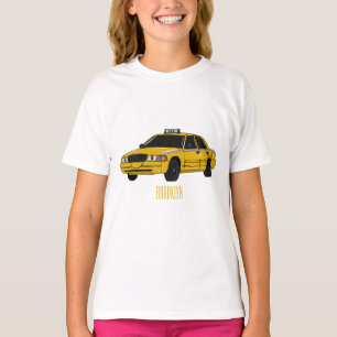 Abbildung des Cartoon Taxi T-Shirt