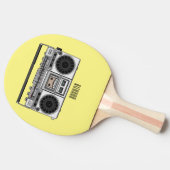 Abbildung des Cartoon Tischtennis Schläger (Seitenansicht)