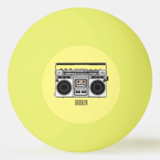 Abbildung des Cartoon Tischtennisball (Vorderseite)