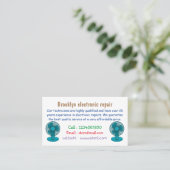 Abbildung des Cartoon Visitenkarte (Stehend Vorderseite)