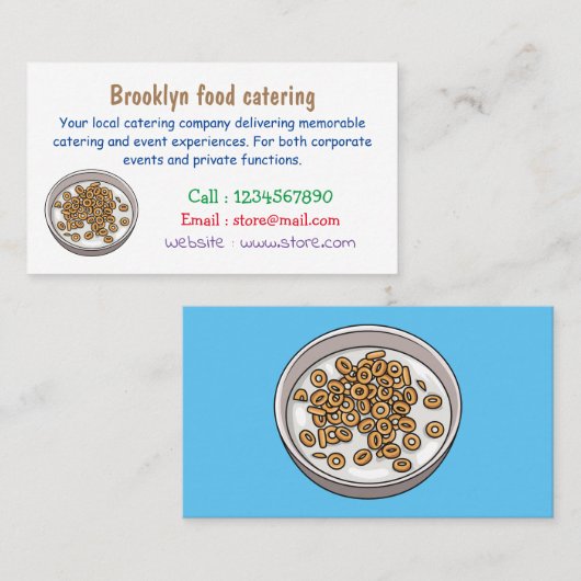 Abbildung des Cartoon Visitenkarte (Vorne/Hinten)