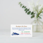 Abbildung des Cartoon Visitenkarte (Stehend Vorderseite)