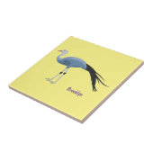 Abbildung des Cartoon von Blaukranken Fliese (Seite)