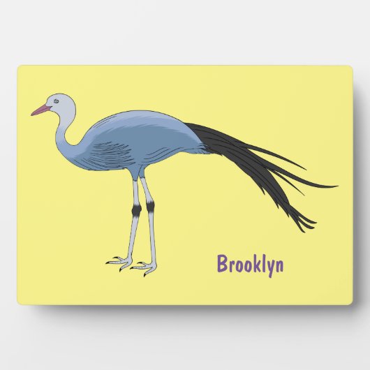 Abbildung des Cartoon von Blaukranken Fotoplatte (Vorderseite)