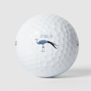 Abbildung des Cartoon von Blaukranken Golfball