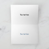 Abbildung des Cartoon von Blaukranken Karte (Innenseite)