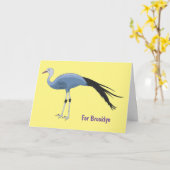 Abbildung des Cartoon von Blaukranken Karte (Gelbe Blume)