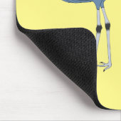 Abbildung des Cartoon von Blaukranken Mousepad (Ecke)