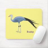 Abbildung des Cartoon von Blaukranken Mousepad (Mit Mouse)