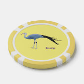 Abbildung des Cartoon von Blaukranken Pokerchips (Einzeln)