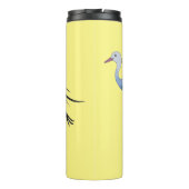 Abbildung des Cartoon von Blaukranken Thermosbecher (Rückseite)