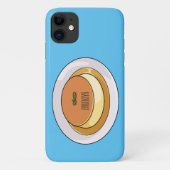 Abbildung des Cartoon von Creme Case-Mate iPhone Hülle (Rückseite)