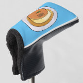 Abbildung des Cartoon von Creme Golf Headcover (3/4 Vorderseite)