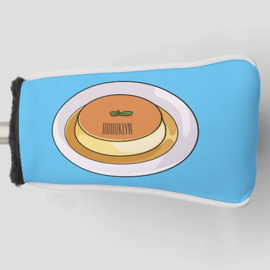 Abbildung des Cartoon von Creme Golf Headcover (Vorderseite)