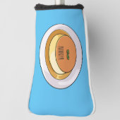 Abbildung des Cartoon von Creme Golf Headcover (Rotieren 90)