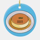 Abbildung des Cartoon von Creme Keramik Ornament (Hinten)