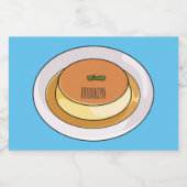 Abbildung des Cartoon von Creme Lebensmitteletikett (Einzelnes Label)