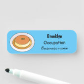 Abbildung des Cartoon von Creme Namensschild (Beispiel)