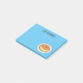 Abbildung des Cartoon von Creme Post-it Klebezettel (angewinkelt)