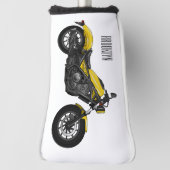 Abbildung des Cartoon von Cruiser Motorrädern Golf Headcover (Rotieren 90)