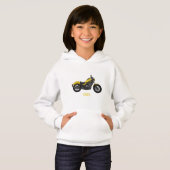 Abbildung des Cartoon von Cruiser Motorrädern Hoodie (Vorne ganz)