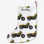 Abbildung des Cartoon von Cruiser Motorrädern Kleiner Weihnachtsstrumpf (Rückseite)