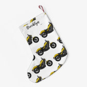 Abbildung des Cartoon von Cruiser Motorrädern Kleiner Weihnachtsstrumpf (Rückseite (Hängend))