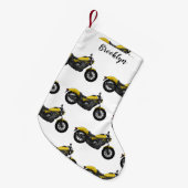 Abbildung des Cartoon von Cruiser Motorrädern Kleiner Weihnachtsstrumpf (Vorderansicht (hängend))