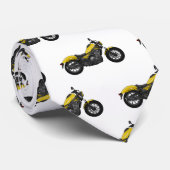 Abbildung des Cartoon von Cruiser Motorrädern Krawatte (Gerollt)