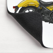 Abbildung des Cartoon von Cruiser Motorrädern Mousepad (Ecke)