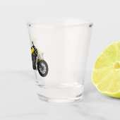 Abbildung des Cartoon von Cruiser Motorrädern Schnapsglas (Rechts)
