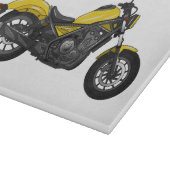 Abbildung des Cartoon von Cruiser Motorrädern Schneidebrett (Ecke)