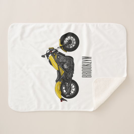 Abbildung des Cartoon von Cruiser Motorrädern Sherpadecke (Vorderseite (Horizontal))