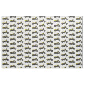 Abbildung des Cartoon von Cruiser Motorrädern Stoff (Fat Quarter (45,7 x 55,9 cm))