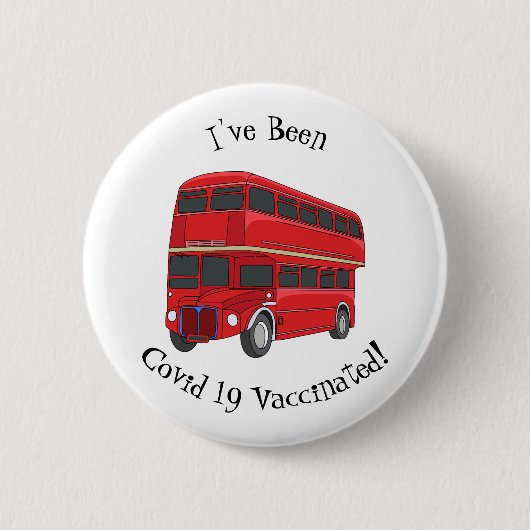 Abbildung des Cartoon von Doppeldeckern Button (Vorderseite)