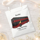 Abbildung des Cartoon von Doppeldeckern Geschenktütchen (Ausgeschnitten)